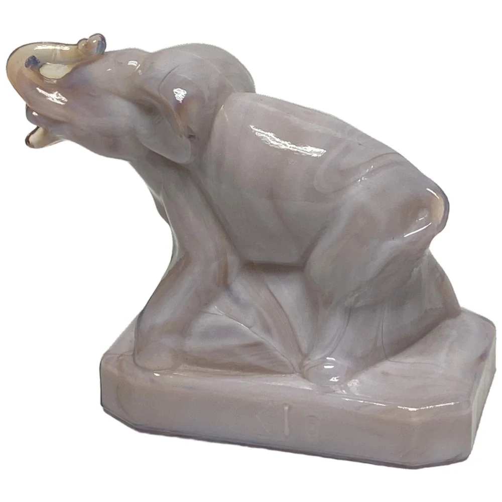 Zack the Elephant Boyd Art Glass Retired 1996 Mystique Grey - Picture 12 of 13